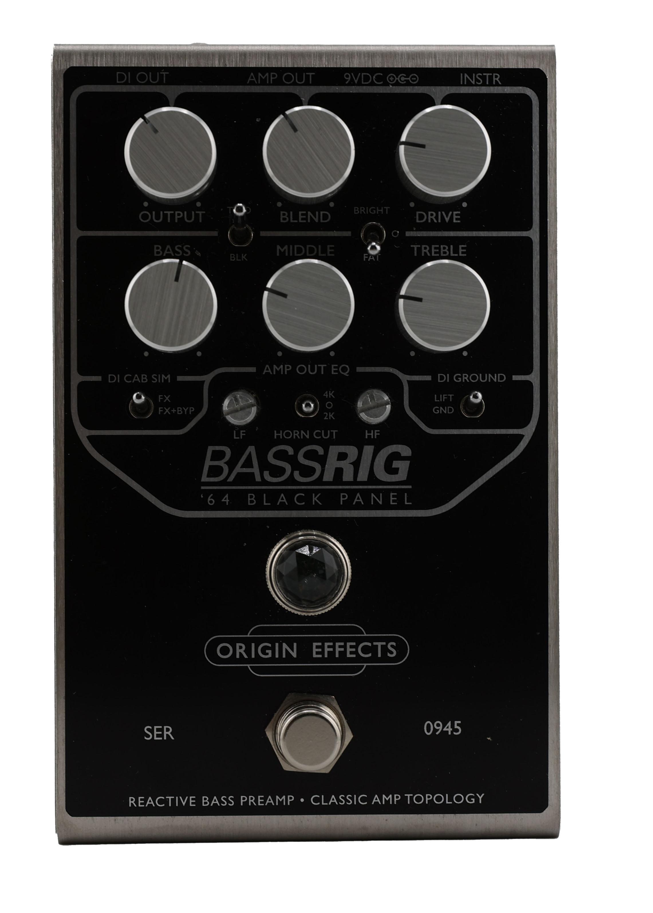 Second Hand Origin Effects Bassrig 64 Black Panel Bass Preamp